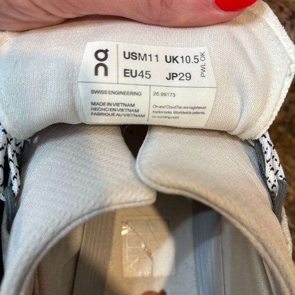 On Cloudnova White Pearl Cloudtec Athletic Shoes Men's Size 11 - Picture 14 of 14